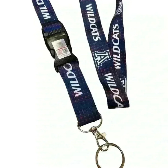 University of Arizona Lanyard Wildcats Block A blue with red dots - Picture 2 of 3
